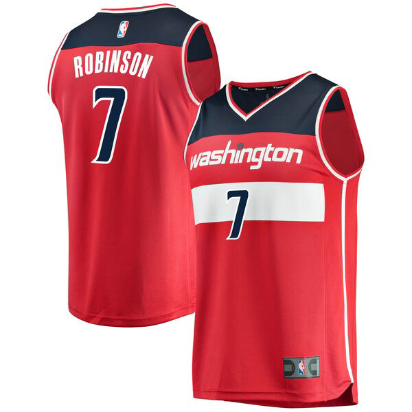 Camiseta baloncesto Devin Robinson 7 Icon Edition Rojo Washington Wizards Hombre
