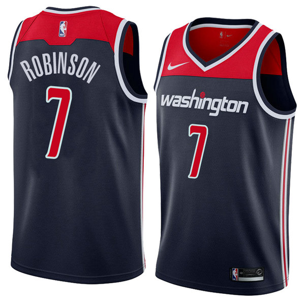 Camiseta baloncesto Devin Robinson 7 Statement 2018 Negro Washington Wizards Hombre