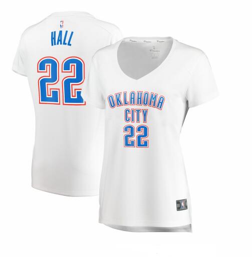 Camiseta baloncesto Devon Hall 22 association edition Blanco Oklahoma City Thunder Mujer