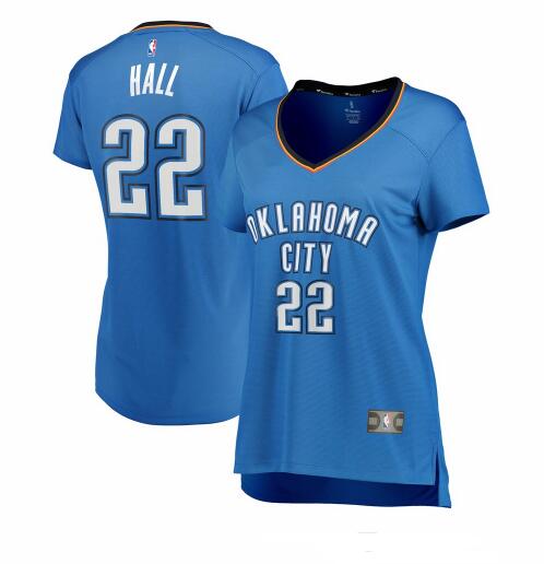 Camiseta baloncesto Devon Hall 22 icon edition Azul Oklahoma City Thunder Mujer