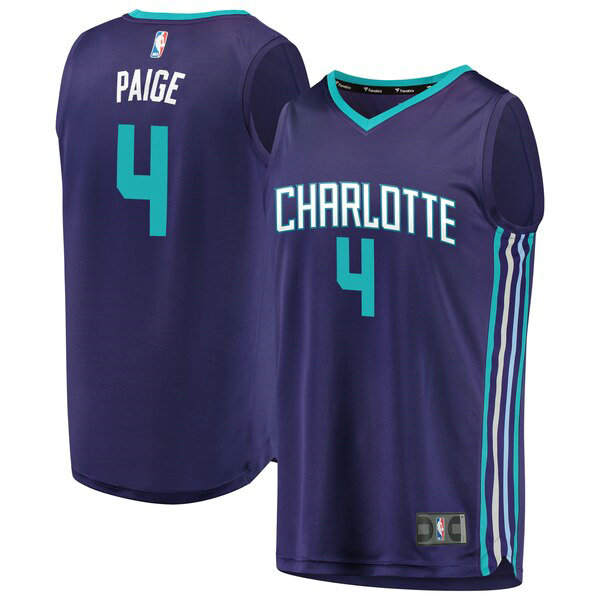 Camiseta baloncesto Devonte Graham 4 2019 Púrpura Charlotte Hornets Hombre