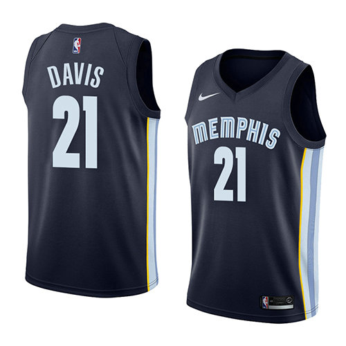 Camiseta baloncesto Deyonta Davis 21 Icon 2018 Azul Memphis Grizzlies Hombre