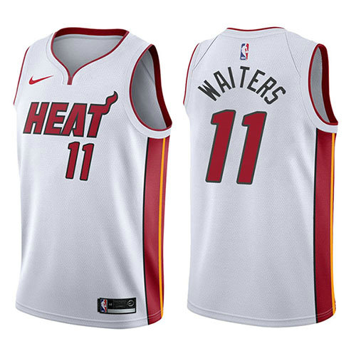 Camiseta baloncesto Dion Waiters 11 Association 2017-18 Blanco Miami Heat Hombre