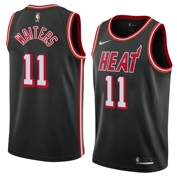 Camiseta baloncesto Dion Waiters 11 Classic 2018 Negro Miami Heat Hombre