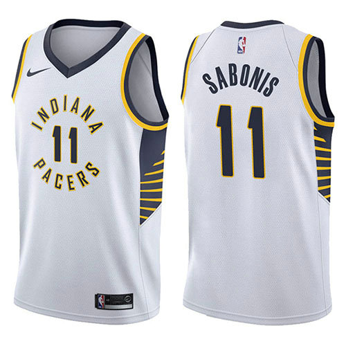 Camiseta baloncesto Domantas Sabonis 11 Association 2017-18 Blanco Indiana Pacers Hombre