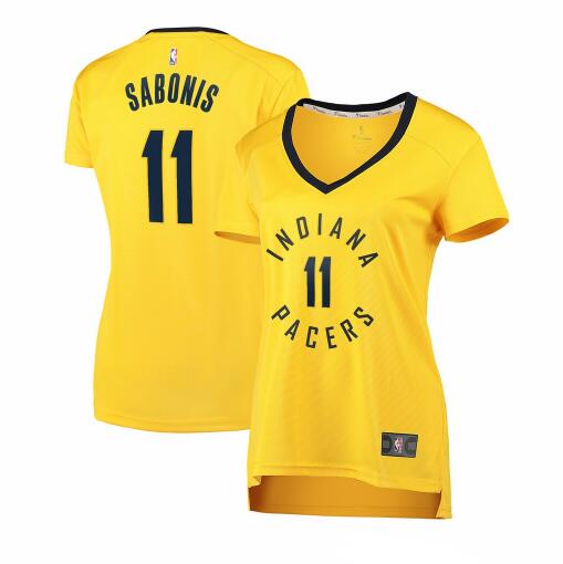 Camiseta baloncesto Domantas Sabonis 11 statement edition Amarillo Indiana Pacers Mujer