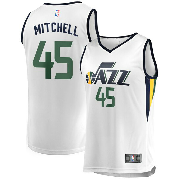 Camiseta baloncesto Donovan Mitchell 45 Association Edition Blanco Utah Jazz Hombre