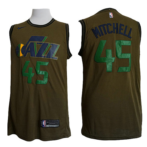 Camiseta baloncesto Donovan Mitchell 45 Nike Verde Utah Jazz Hombre