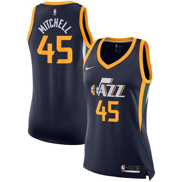Camiseta baloncesto Donovan Mitchell 45 Nike icon edition Armada Utah Jazz Mujer