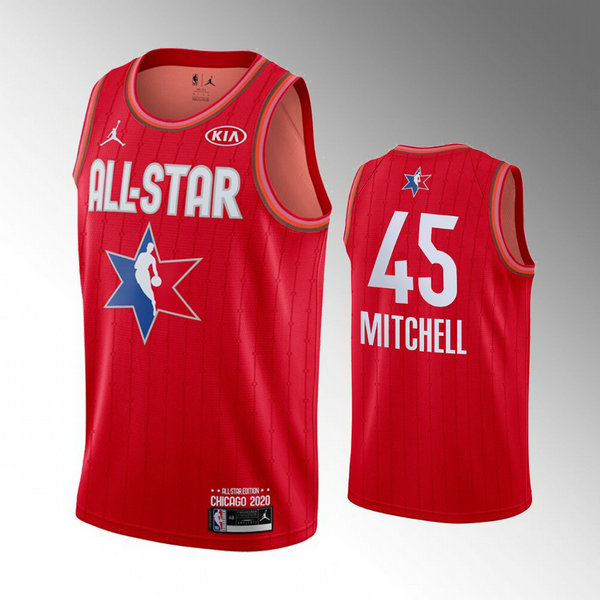 Camiseta baloncesto Donovan Mitchell 45 Rojo All Star 2020 Hombre