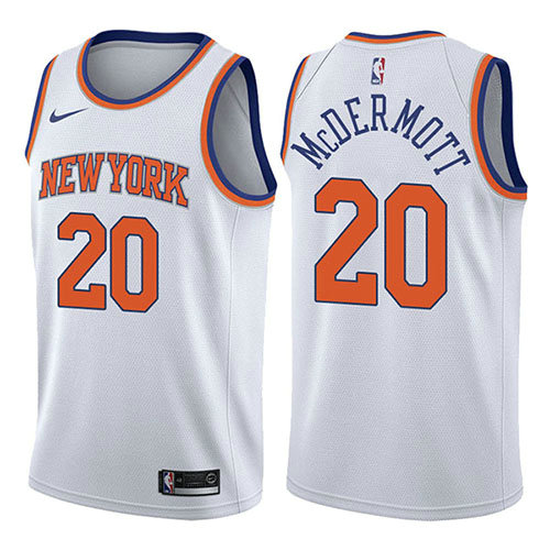 Camiseta baloncesto Doug McDermott 20 Association 2017-18 Blanco New York Knicks Hombre