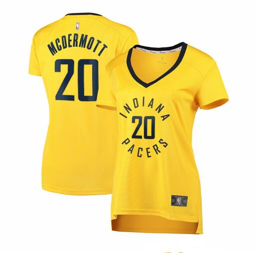 Camiseta baloncesto Doug McDermott 20 statement edition Amarillo Indiana Pacers Mujer
