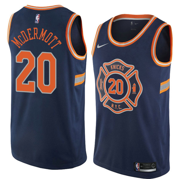 Camiseta baloncesto Doug Mcdermott 20 Ciudad 2018 Azul New York Knicks Hombre