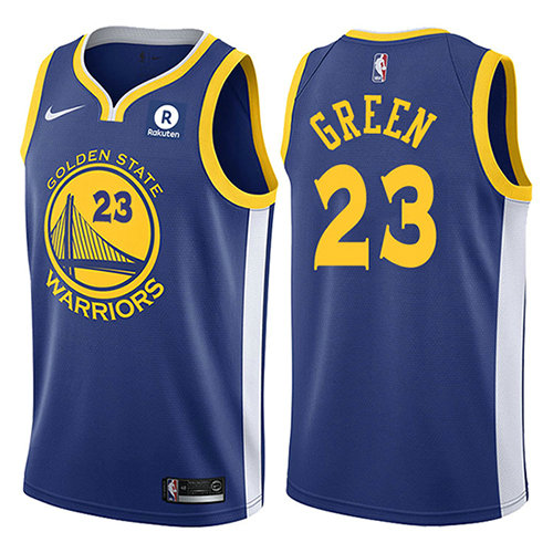 Camiseta baloncesto Draymond Green 23 2017-18 Azul Golden State Warriors Hombre