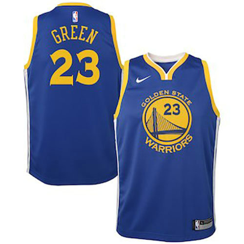 Camiseta baloncesto Draymond Green 23 2018 Azul Golden State Warriors Nino