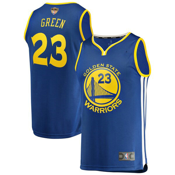 Camiseta baloncesto Draymond Green 23 Icon Edition Azul Golden State Warriors Hombre