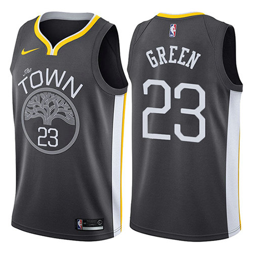 Camiseta baloncesto Draymond Green 23 Statement 2017-18 Negro Golden State Warriors Hombre