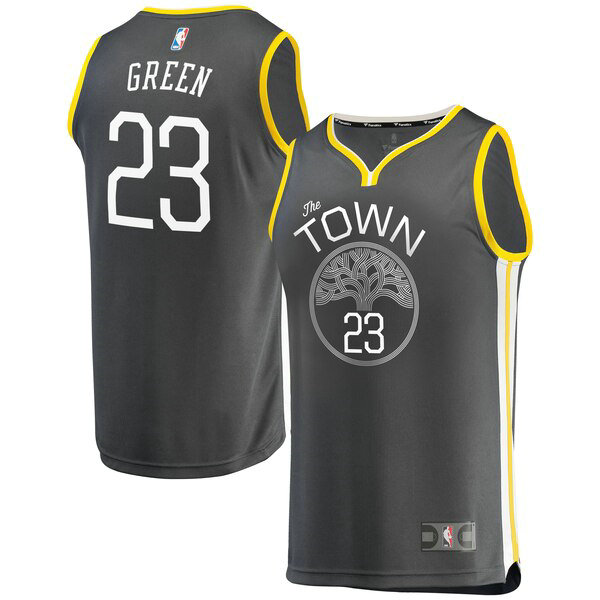 Camiseta baloncesto Draymond Green 23 Statement Edition Negro Golden State Warriors Hombre