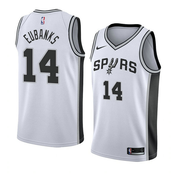 Camiseta baloncesto Drew Eubanks 14 Association 2018 Blanco San Antonio Spurs Hombre