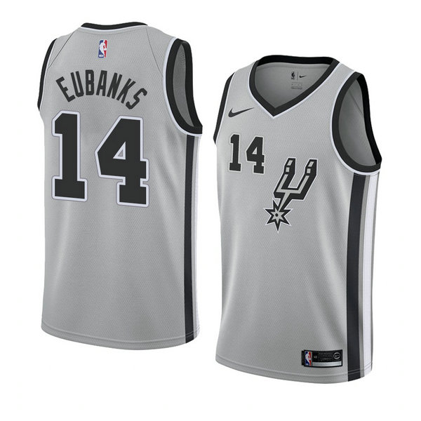 Camiseta baloncesto Drew Eubanks 14 Statement 2018 Gris San Antonio Spurs Hombre