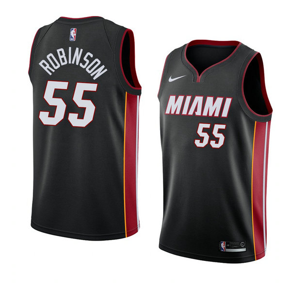 Camiseta baloncesto Duncan Robinson 55 Icon 2018 Negro Miami Heat Hombre