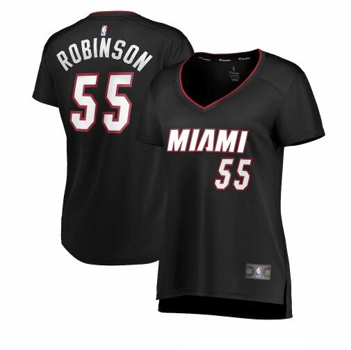 Camiseta baloncesto Duncan Robinson 55 icon edition Negro Miami Heat Mujer