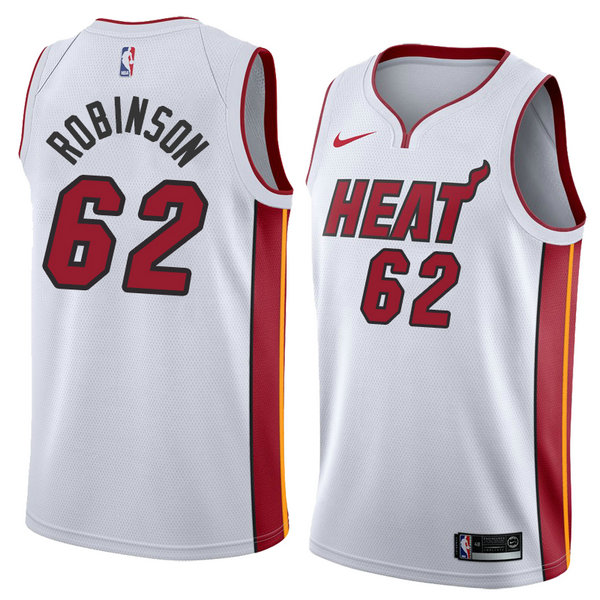 Camiseta baloncesto Duncan Robinson 62 Association 2018 Blanco Miami Heat Hombre