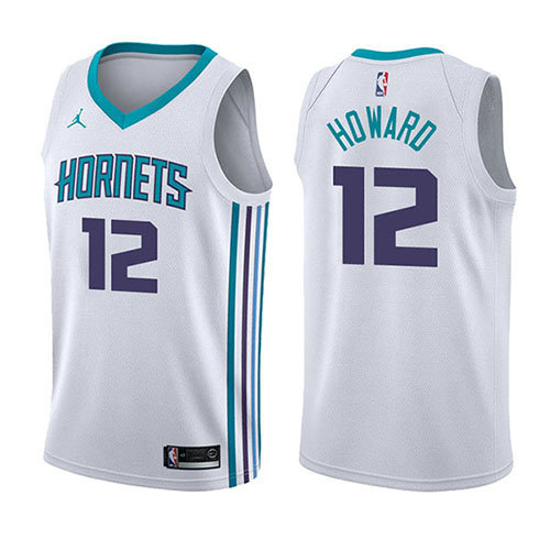 Camiseta baloncesto Dwight Howard 12 Association 2017-18 Blanco Charlotte Hornets Hombre