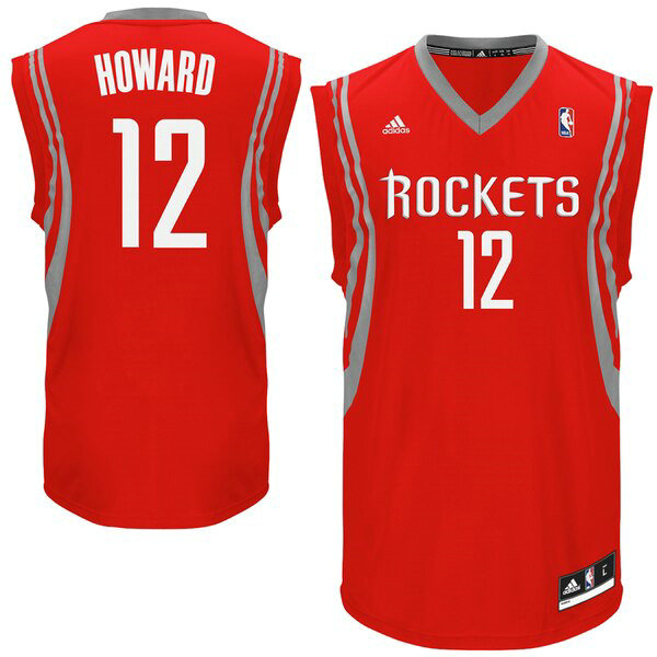 Camiseta baloncesto Dwight Howard 12 adidas Replica Rojo Houston Rockets Hombre