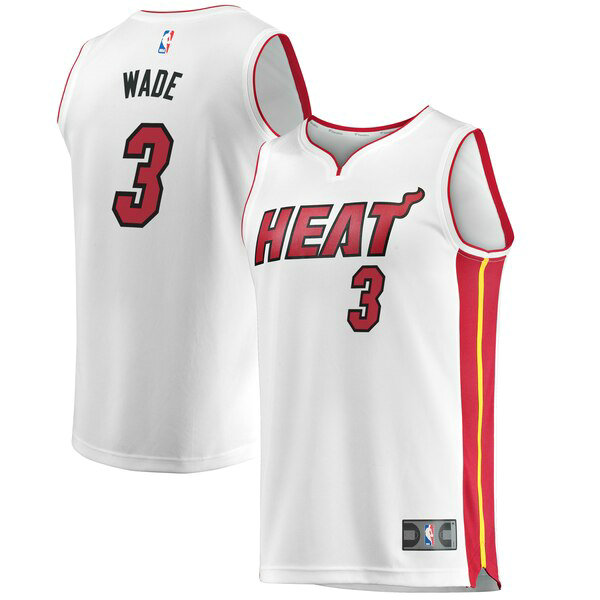 Camiseta baloncesto Dwyane Wade 3 Association Edition Blanco Miami Heat Hombre