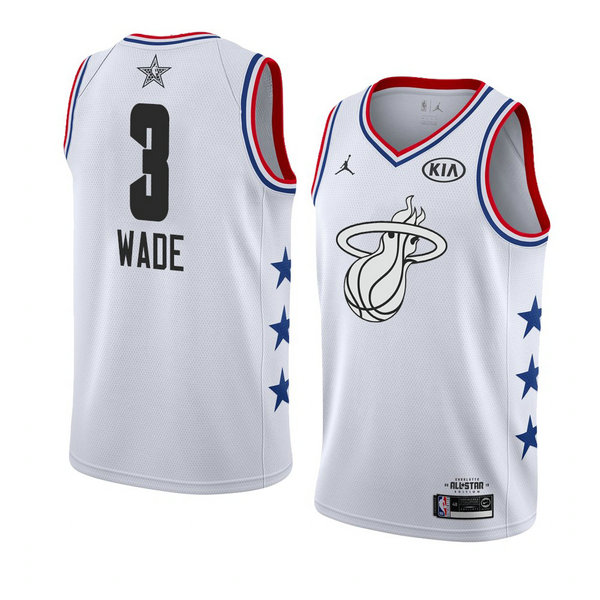 Camiseta baloncesto Dwyane Wade 3 Blanco All Star 2019 Hombre