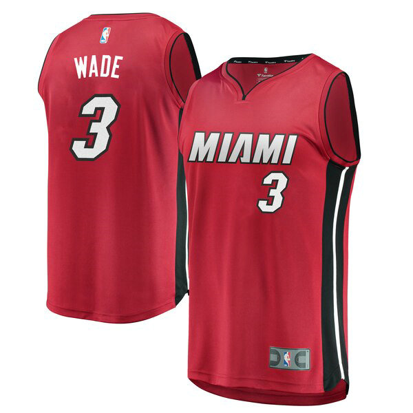 Camiseta baloncesto Dwyane Wade 3 Statement Edition Rojo Miami Heat Hombre