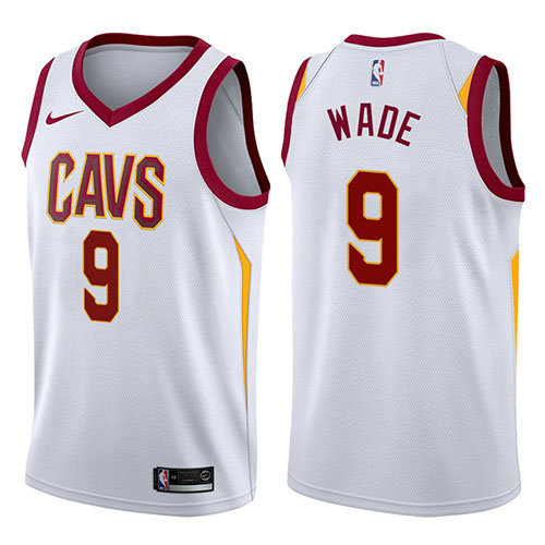 Camiseta baloncesto Dwyane Wade 9 2017-18 Blanco Cleveland Cavaliers Hombre