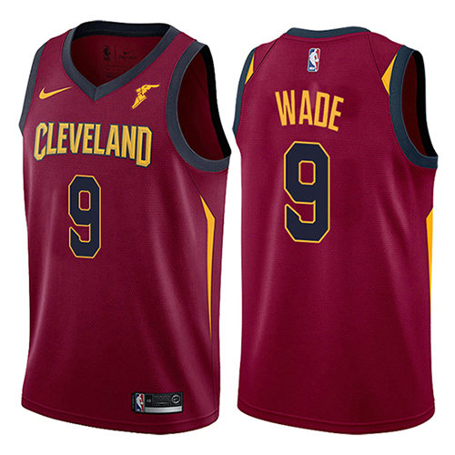 Camiseta baloncesto Dwyane Wade 9 2017-18 Rojo Cleveland Cavaliers Hombre