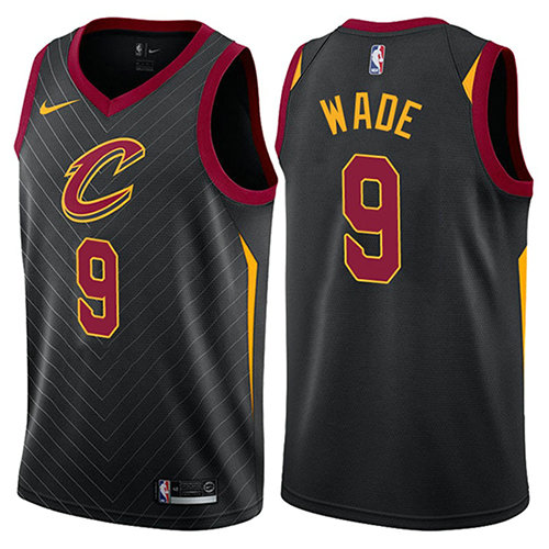 Camiseta baloncesto Dwyane Wade 9 Statement 2017-18 Negro Cleveland Cavaliers Hombre