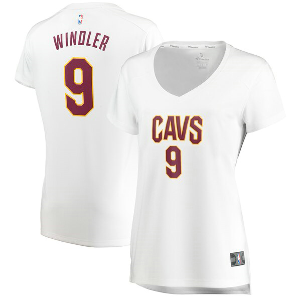 Camiseta baloncesto Dylan Windler 9 association edition Blanco Cleveland Cavaliers Mujer