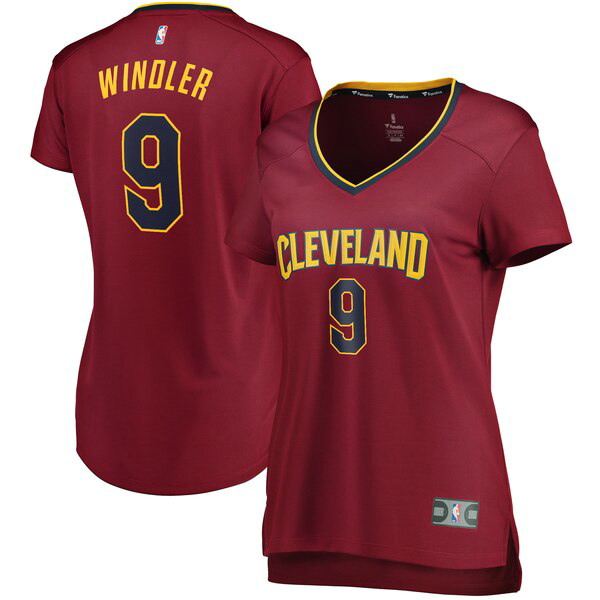 Camiseta baloncesto Dylan Windler 9 icon edition Rojo Cleveland Cavaliers Mujer