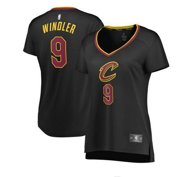 Camiseta baloncesto Dylan Windler 9 statement edition Negro Cleveland Cavaliers Mujer