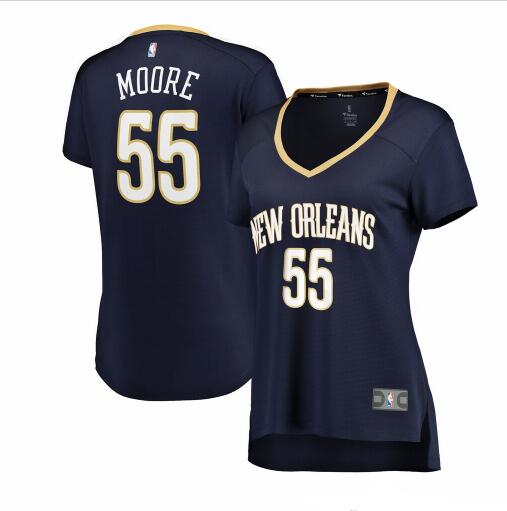 Camiseta baloncesto E'Twaun Moore 55 icon edition Armada New Orleans Pelicans Mujer