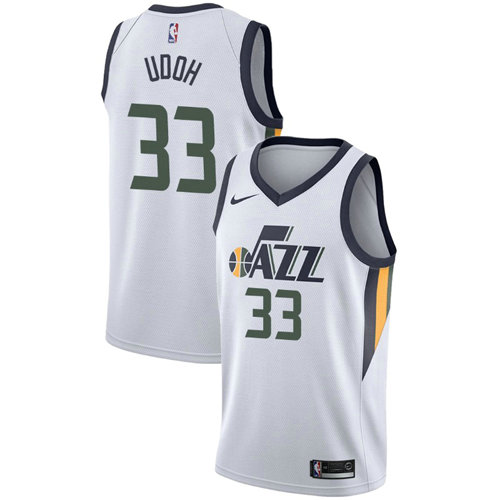 Camiseta baloncesto Ekpe Udoh 33 Association 2017-18 Blanco Utah Jazz Hombre