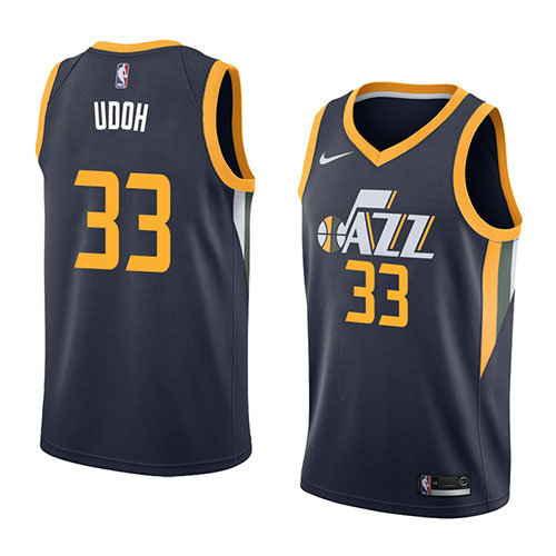 Camiseta baloncesto Ekpe Udoh 33 Icon 2018 Azul Utah Jazz Hombre
