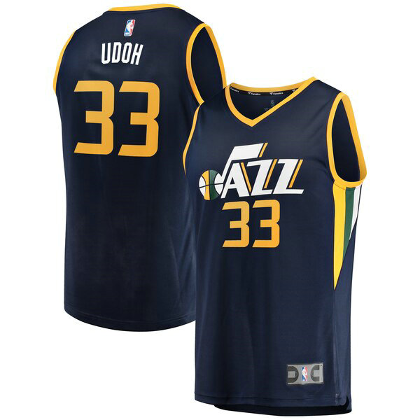Camiseta baloncesto Ekpe Udoh 33 Icon Edition Armada Utah Jazz Hombre