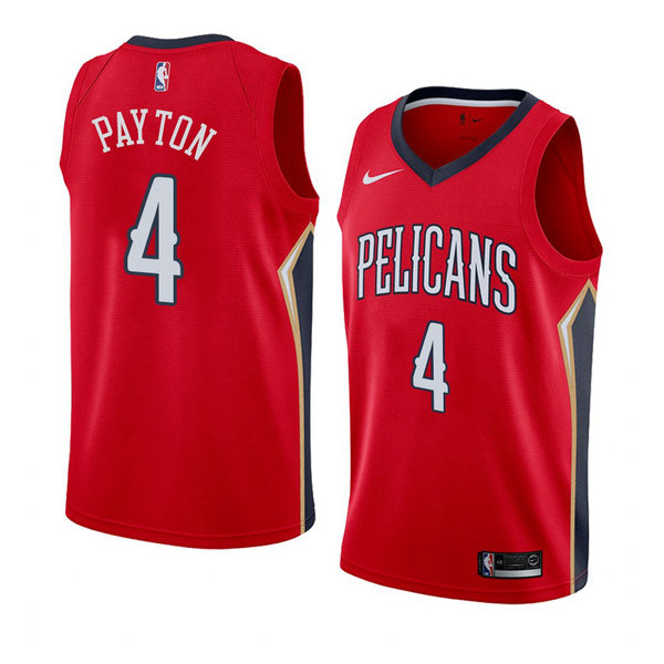 Camiseta baloncesto Elfrid Payton 4 Statement 2018 Rojo New Orleans Pelicans Hombre