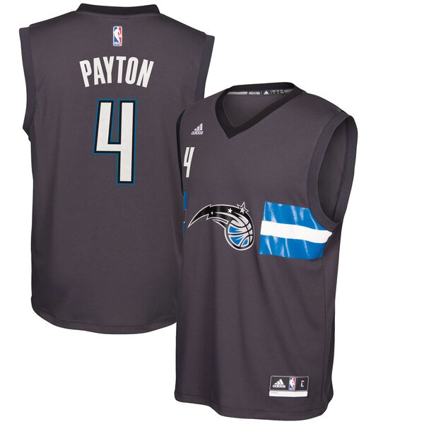 Camiseta baloncesto Elfrid Payton 4 adidas Alternate Replica Negro Orlando Magic Hombre