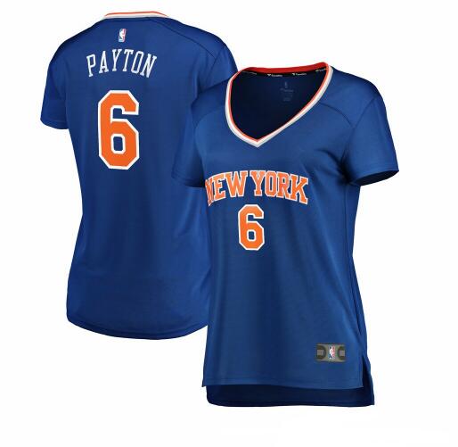 Camiseta baloncesto Elfrid Payton 6 icon edition Azul New York Knicks Mujer