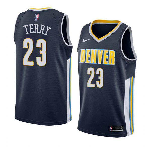 Camiseta baloncesto Emanuel Terry 23 Icon 2018 Azul Denver Nuggets Hombre