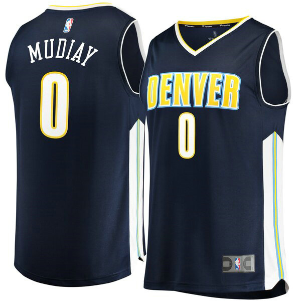 Camiseta baloncesto Emmanuel Mudiay 0 Icon Edition Armada Denver Nuggets Hombre