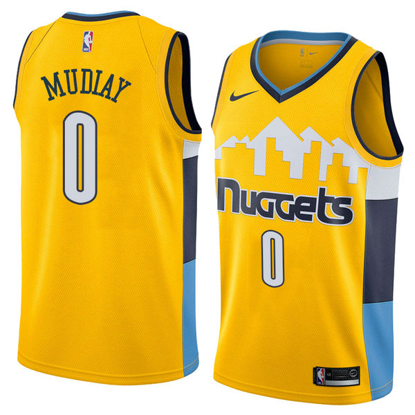 Camiseta baloncesto Emmanuel Mudiay 0 Statement 2018 Amarillo Denver Nuggets Hombre