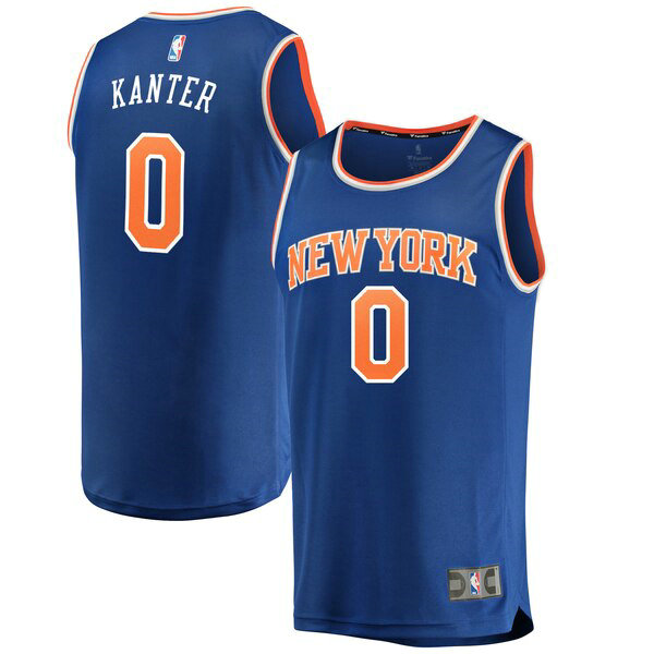 Camiseta baloncesto Enes Kanter 0 icon edition Azul New York Knicks Hombre