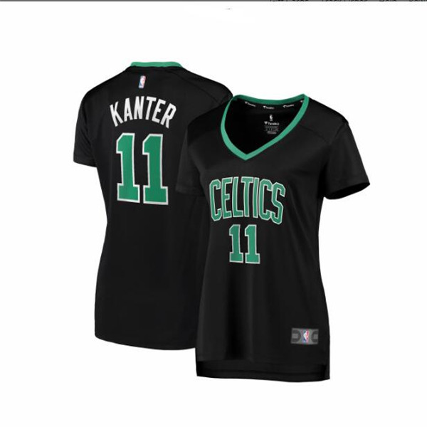 Camiseta baloncesto Enes Kanter 11 statement edition Negro Boston Celtics Mujer